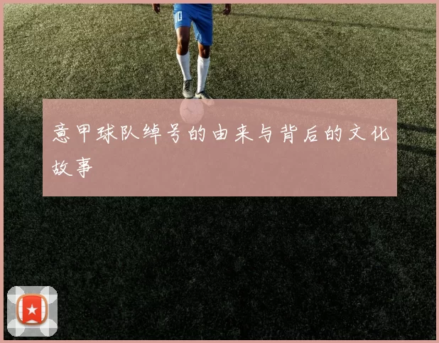 意甲球队绰号的由来与背后的文化故事