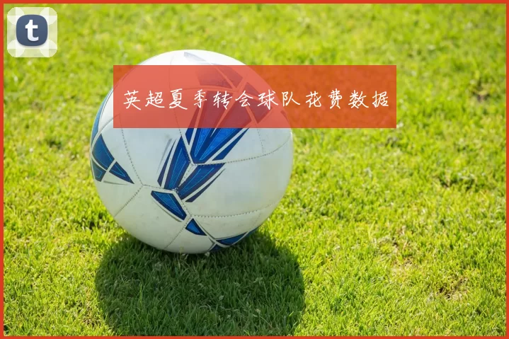 英超夏季转会球队花费数据